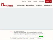 Tablet Screenshot of hartmann-packaging.com